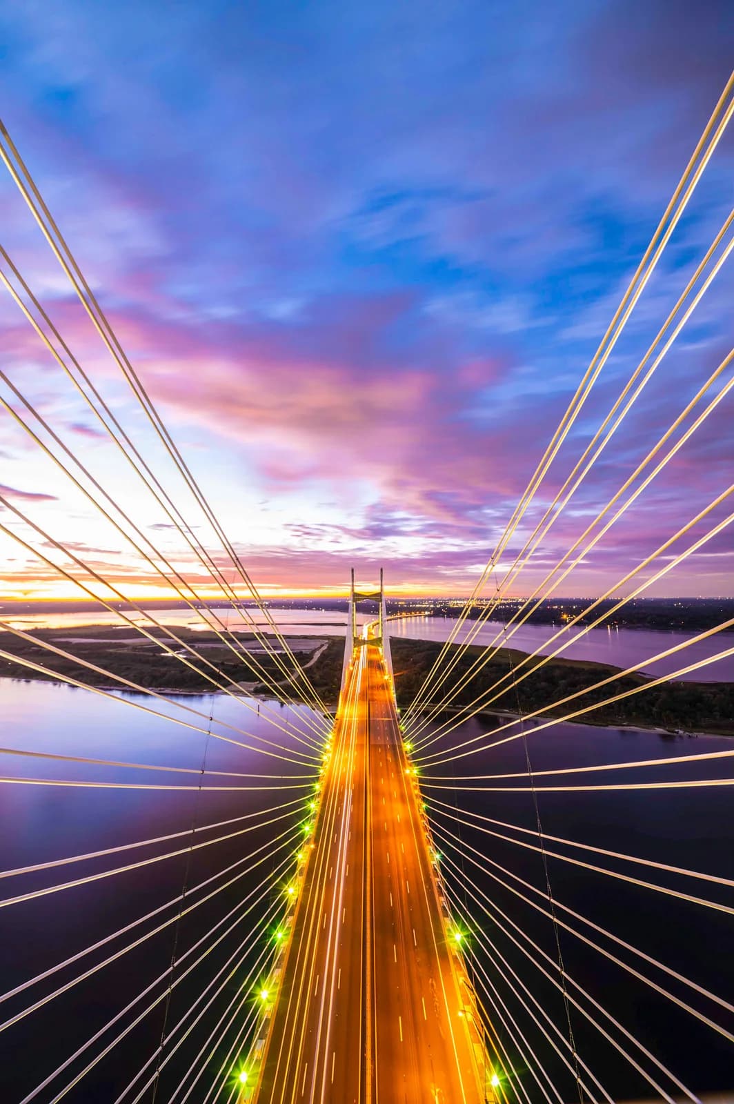Spider Web Sunrise #1/15 — Bridging the Gap